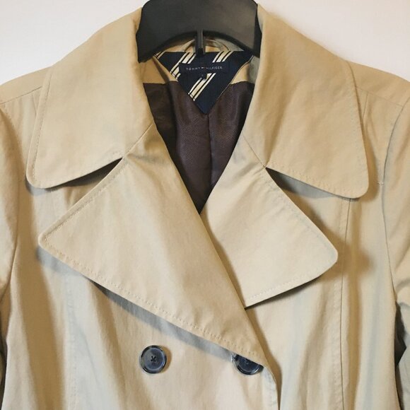 Tommy Hilfiger Double Breasted Cotton Blend Blazer Coat - Picture 3 of 16